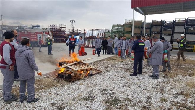 OSB İçerisinde ki firmalara yangın tatbikatı yapıldı