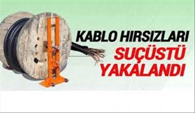 Kablo Hırsızları Suçüstü Yakalandı