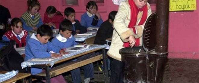 Aksaray´da 66 Okul Soba İle Isınıyor