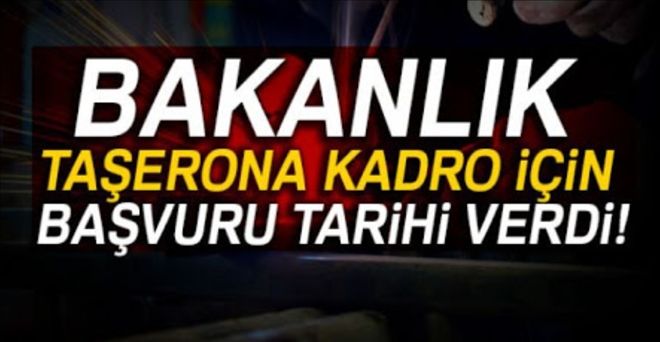 Kadro Başvuruları 2 Ocak´ta Başlıyor