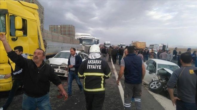 Aksaray´da Meydana Gelen Kazalarda 55 Vatandaş Hayatını Kaybetti