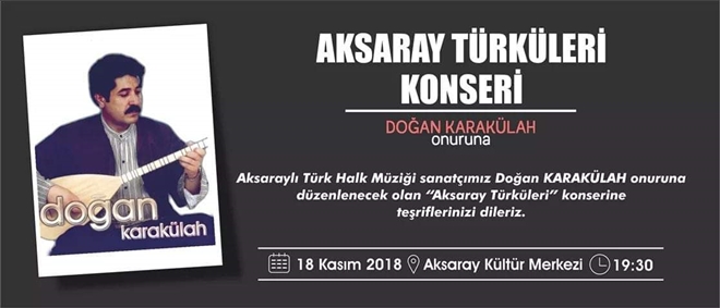 Aksaray ´lı sanatçılardan en anlamlı konser
