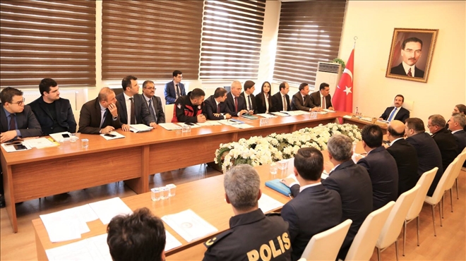 Kış şartları ve karla mücadele toplantısı yapıldı