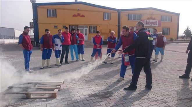OSB Firmalarına Yangın Tatbikatı | aksaray haberleri