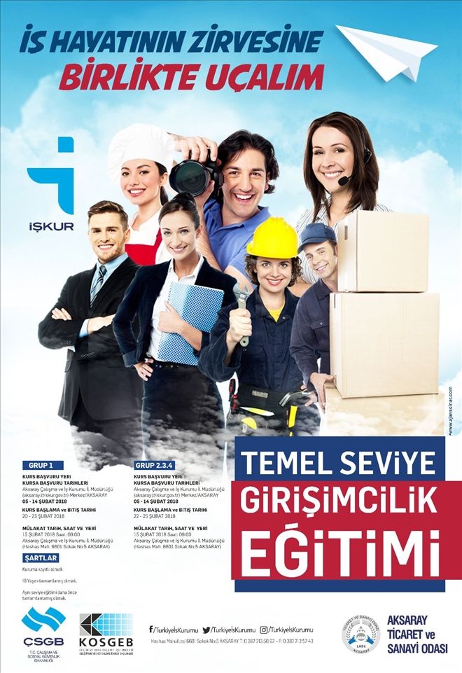 150 Kişiye Girişimcilik Kursu | aksarayhaber68 | aksaray haber