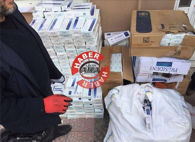 Aksaray´da 5 Bin Paket Kaçak Sigara Ele Geçirildi