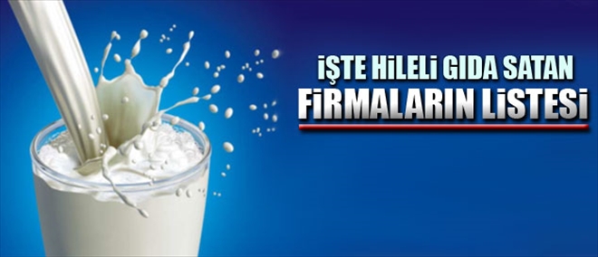Bakanlık Sahte Süt ve Peynirlerin Listesini Yayınladı