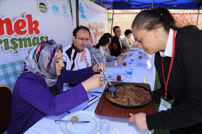Aksaray´da yöresel yemekler yarıştı