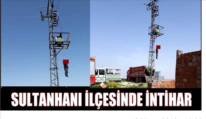 Kendini trafo direğine asarak intihar etti-aksarayhaber68