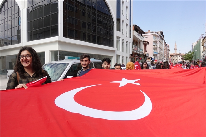 Aksaray´da 57. Alay´a Vefa Yürüyüşü