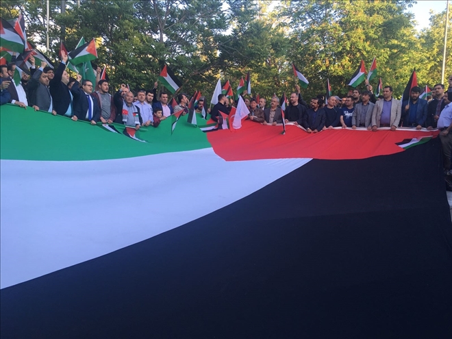 Başkentte Kudüs protestosu