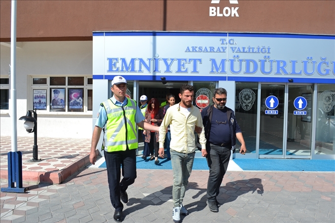 Trafikteki tehlikeli yolculuğunu 