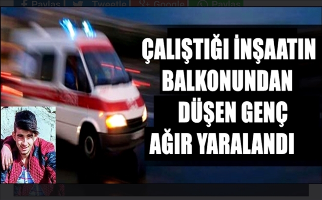 Çalıştığı binanın3.katından düştü