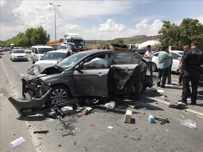 Başkentte trafik kazası