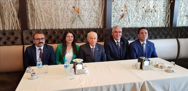 MHP Lideri Bahçeli Aksaray´da Mola Verdi