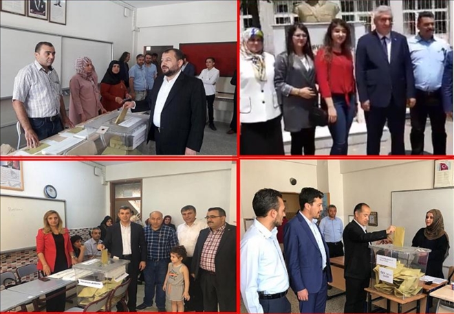 Aksaray´da oy kullanma işlemleri sorunsuz devam ediyor