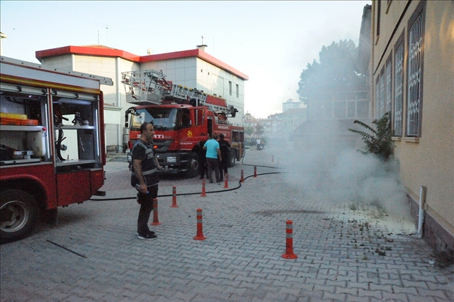 Niğde Adliyesinde yangın çıktı
