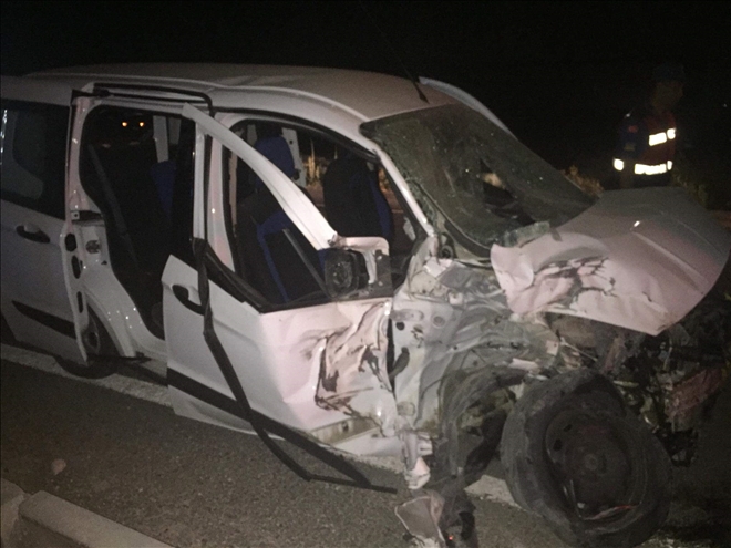 Aksaray´da trafik Kazası: 1 ölü 4 yaralı