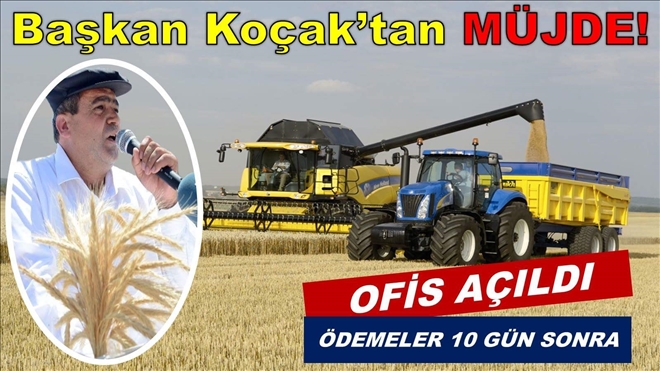 Başkan Koçak´tan üreticilere müjde