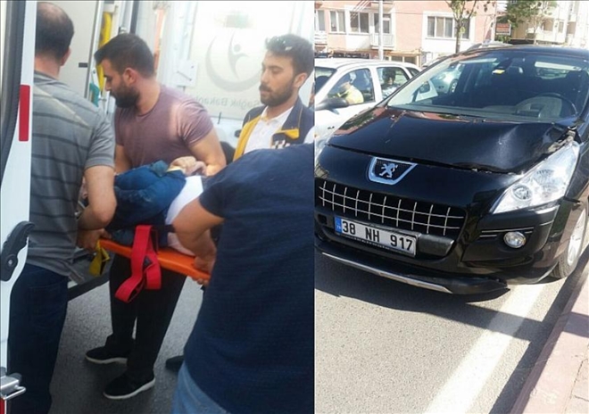 Otomobilin çarptığı kadın ağır yaralandı