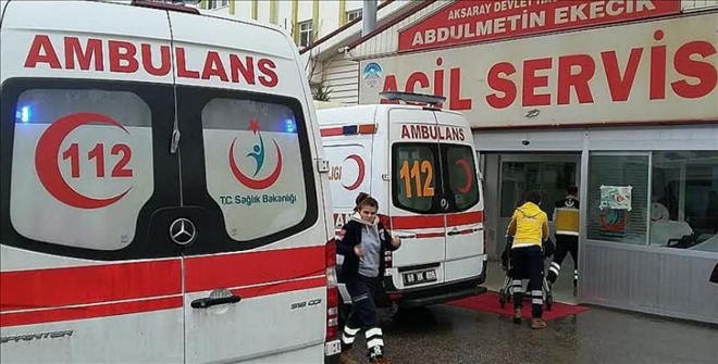 Aksaray´da trafik kazası:16 yaralı