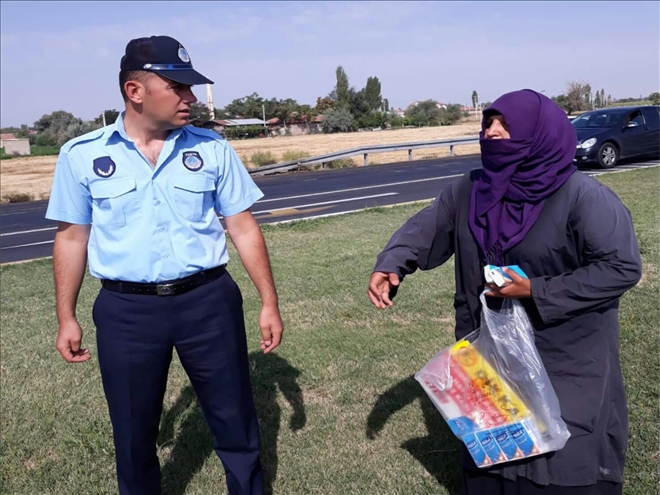 Zabıta ekipleri dilencilere yasal işlem uyguladı