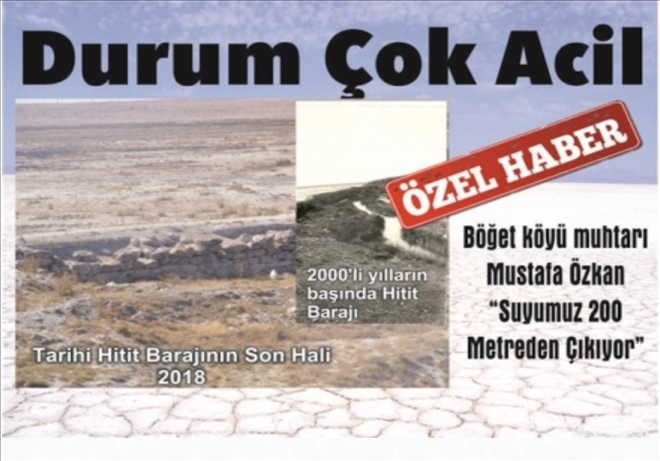Yeraltı suları çekilmeye başladı