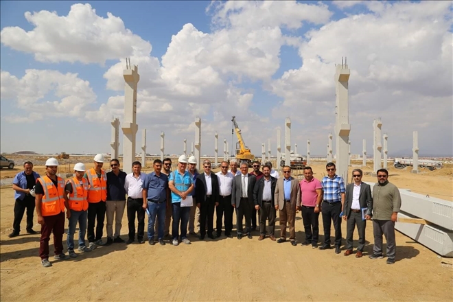 Yeni Sanayi Sitesi İnşaatı gezildi  