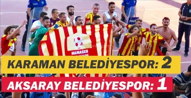 Karaman Belediyespor: 2 Aksaray Belediyespor: 1