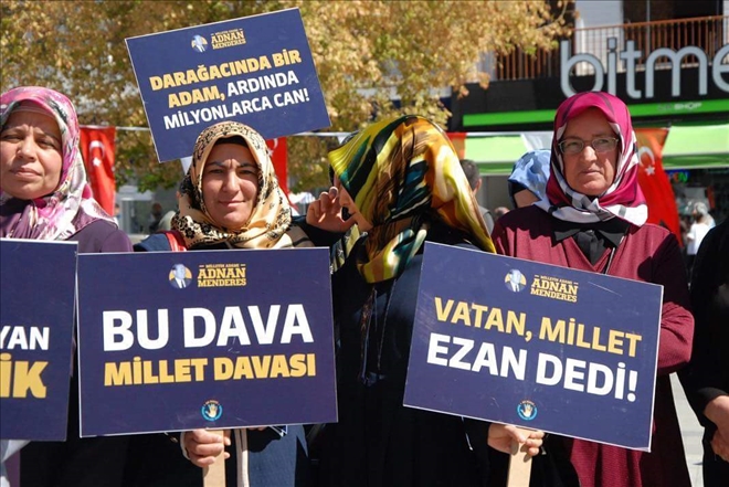 Merhum Adnan Menderes Aksaray´da Anıldı