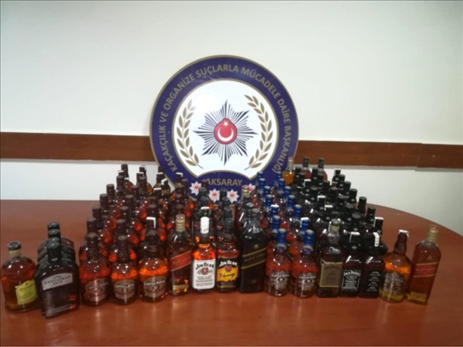 Aksaray´da kaçak içki operasyonu