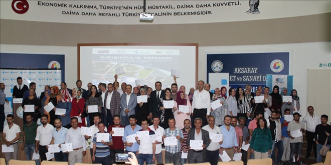 Aksaray´da iş arayan değil,iş veren gençler