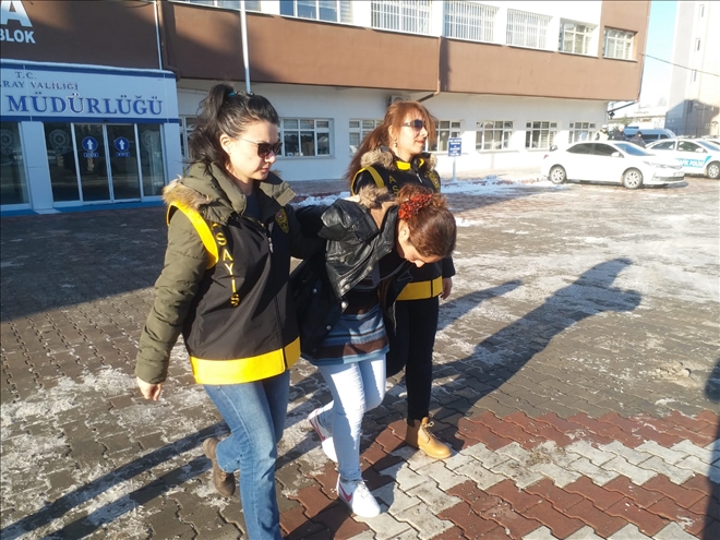 Evden hırsızlığa teşebbüs ve konut dokunulmazlığını ihlal eden bayan tutuklandı