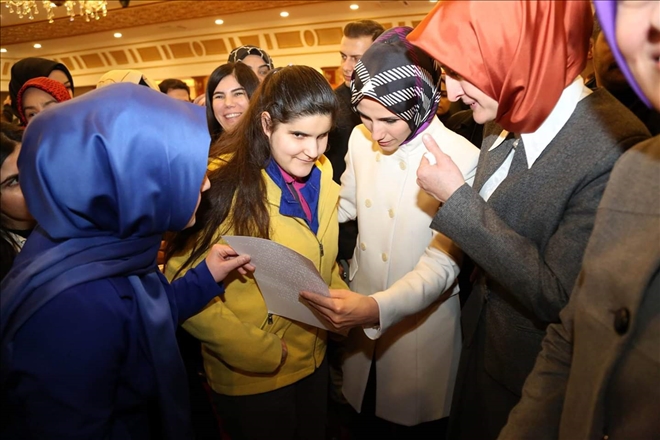Aksaray ´lı görme engelli Kübra´dan,Sümeyye Erdoğan Bayraktar´a anlamlı mektup