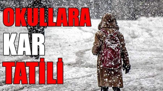 Aksaray geneli tüm okullar (10 ocak perşembe)tatil edildi