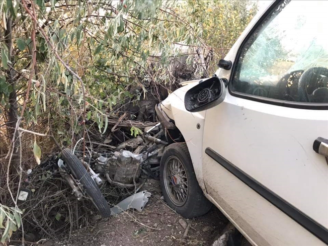 Motosiklet sürücüsü hayatını kaybetti