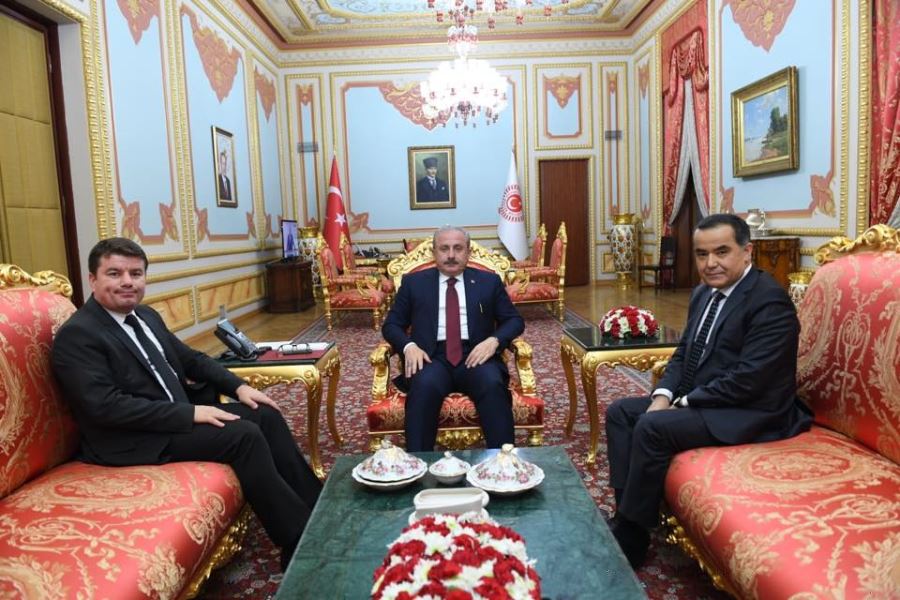 Başkan Dinçer TBMM Başkanı Mustafa Şentop