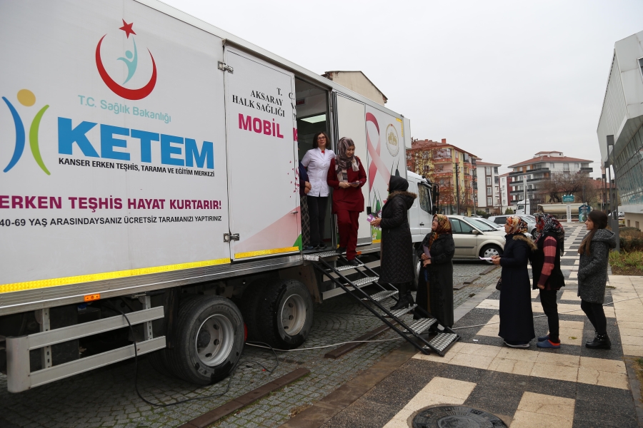 Belediye ve KETEM işbirliğinde hanımlara ücretsiz kanser taraması
