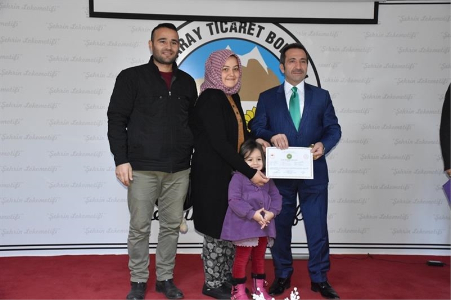 Aksaraylı çobanlar sertifikalarını aldı