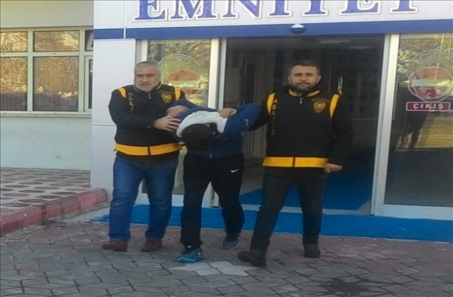 Hırsızlık şüphelisi ve uyuşturucu kullanan şahıs  tutuklandı