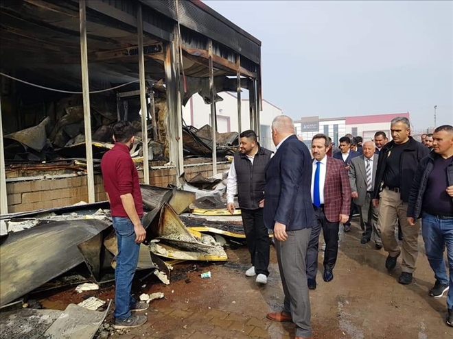 Vali Ali Mantı yangın alanında incelemelerde bulundu