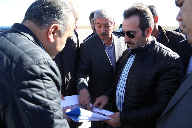Vali Ali Mantı 2. Organize Sanayi Bölgesi Yer Tesbiti için Sultanhanı´nda  İncelemelerde bulundu