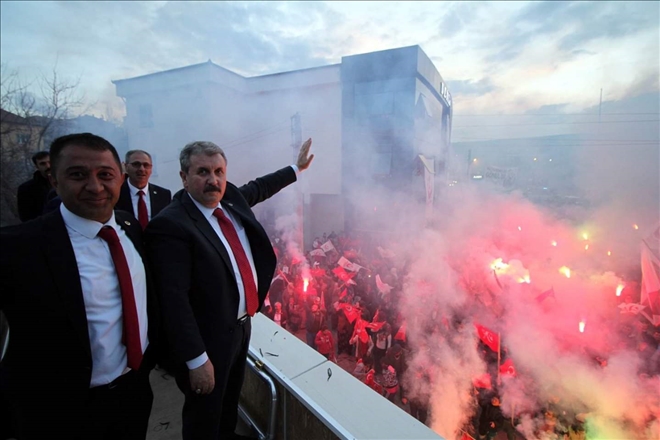 BBP Genel Başkanı Mustafa Destici Coşkuyla Karşılandı