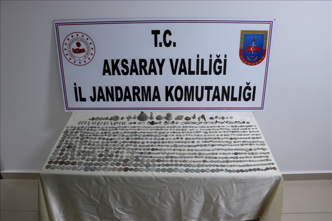 Aksaray´da tarihi eser kaçakçılarına operasyon:2 gözaltı