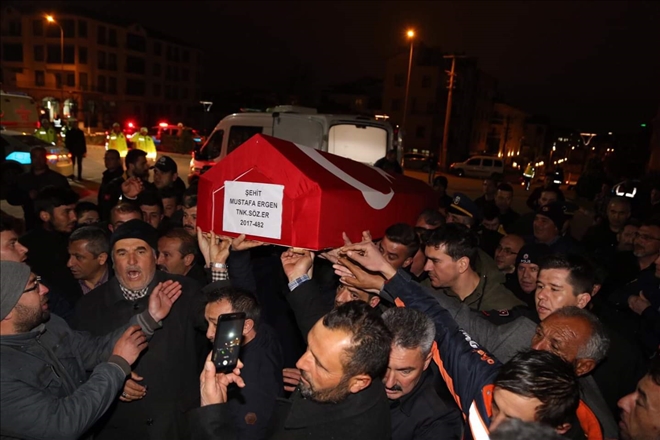 Şehidimizin naaşı Aksaray´a getirildi