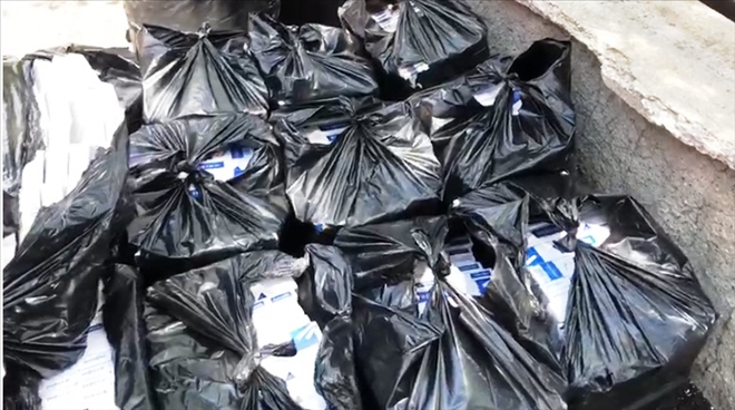 Aksaray´da 1.810 karton gümrük kaçağı sigara ele geçirildi