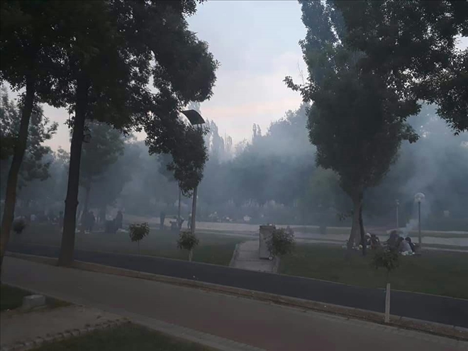 Yangın değil,mangal dumanı!