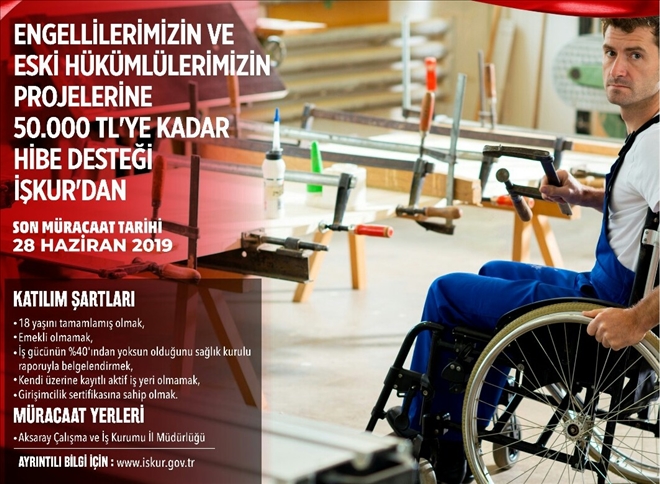 İŞKURLA ENGELLİLERİN HAYALİ GERÇEK OLUYOR