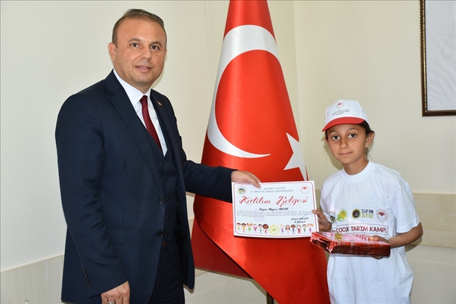 Lider çocuk tarım kampı sertifika töreni ile sona erdi