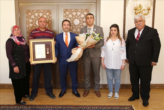 Aksaray´da Devlet Övünç Madalyası ve Beratı Tevcih Töreni 